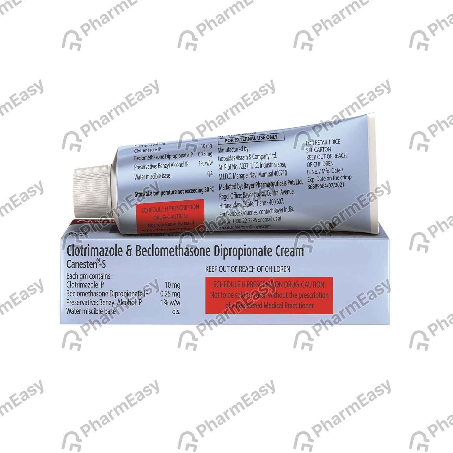 Canesten S Tube Of 15gm Cream Uses, Side Effects, Price, Dosage