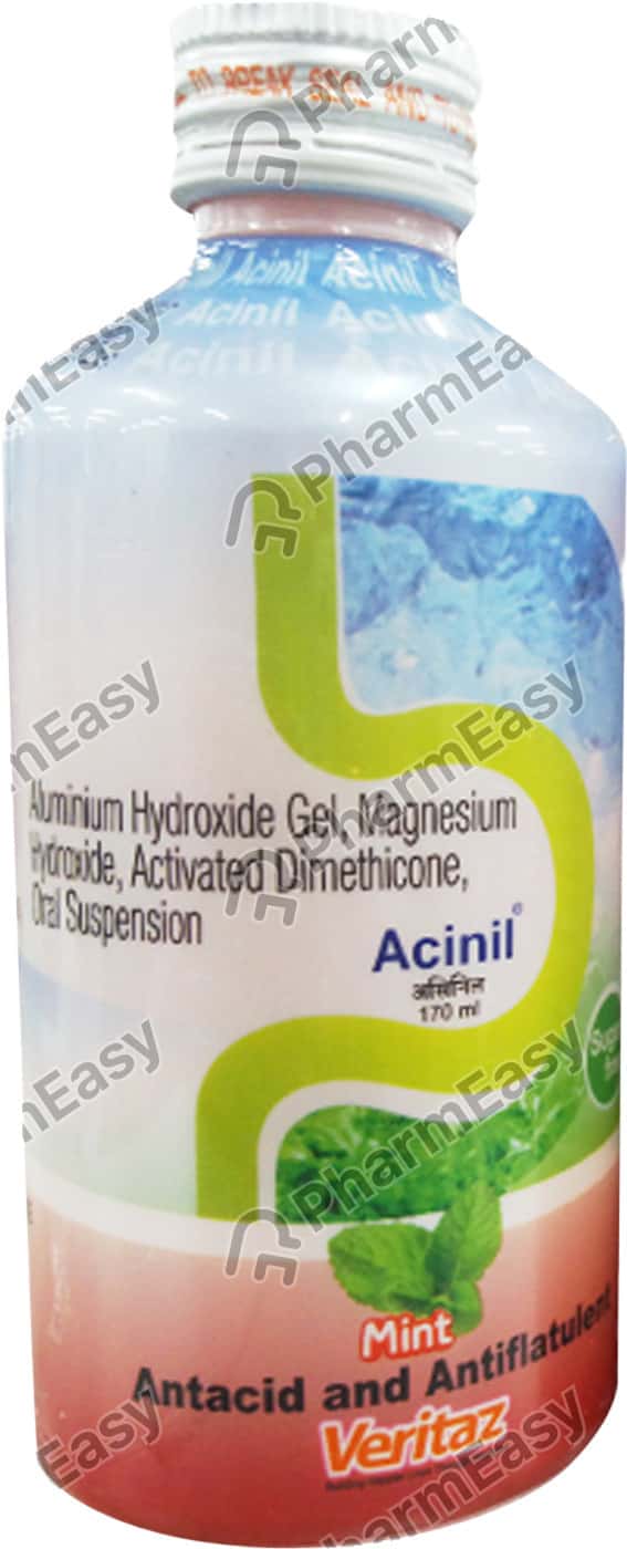 Acinil Mint Flavour Sugar Free Bottle Of 170ml Suspension