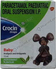 Crocin Baby Peppermint Flavour Bottle Of 15ml Drops