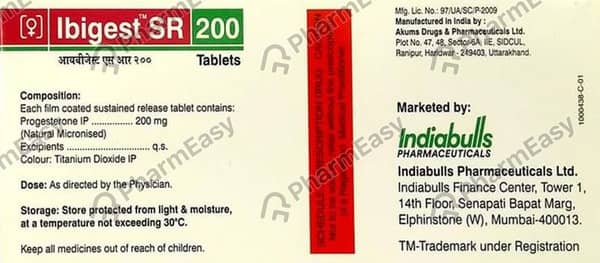 Ibigest Sr 200mg Strip Of 10 Tablets