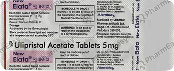 New Elata 5mg Strip Of 10 Tablets