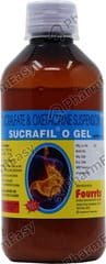 SUCRAFIL O GEL SUGAR FREE BOTTLE OF 200ML SUSPENSION