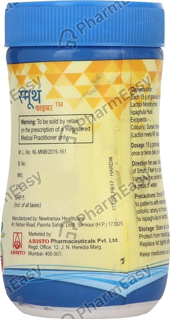 Buy Smuth Fiber Lemon Orange Bottle Of 105gm Granules Online at Flat 15