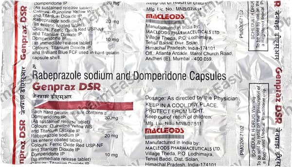 Genpraz Dsr Strip Of 10 Capsules