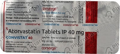Convistat 40mg Strip Of 10 Tablets