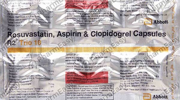 R2 Trio 10mg Strip Of 10 Capsules