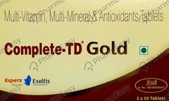 COMPLETE TD GOLD STRIP OF 10 TABLETS