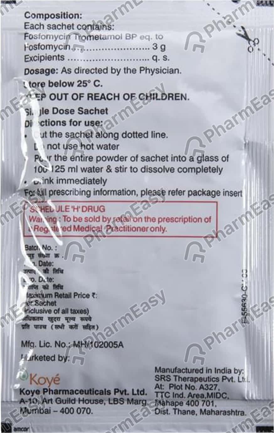 Fosfoe 3 G Oral Powder (8) Uses, Side Effects, Price, Dosage