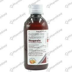 IBUGESIC ORANGE FLAVOUR BOTTLE OF 100ML SUSPENSION