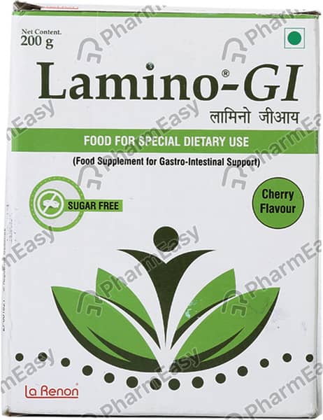 Lamino Gi Cherry Flavour Sugar Free Tin Of 200Gm Powder