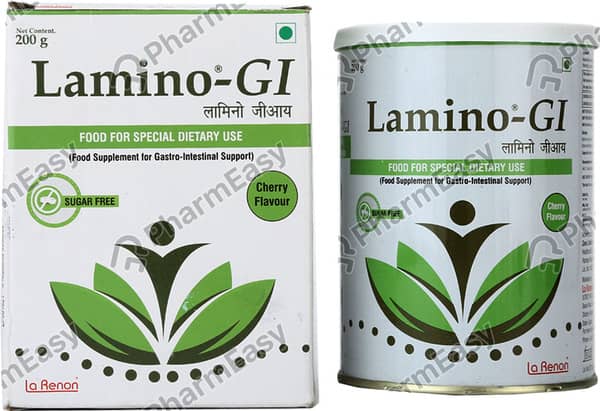 Lamino Gi Cherry Flavour Sugar Free Tin Of 200Gm Powder