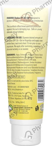 Fixderma Shadow A Gel Spf 30 50Ml