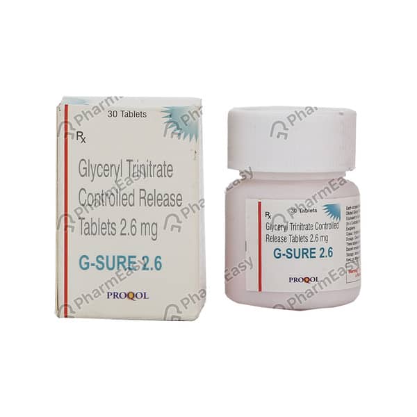 G Sure 2.6mg Bottle Of 30 Tablets