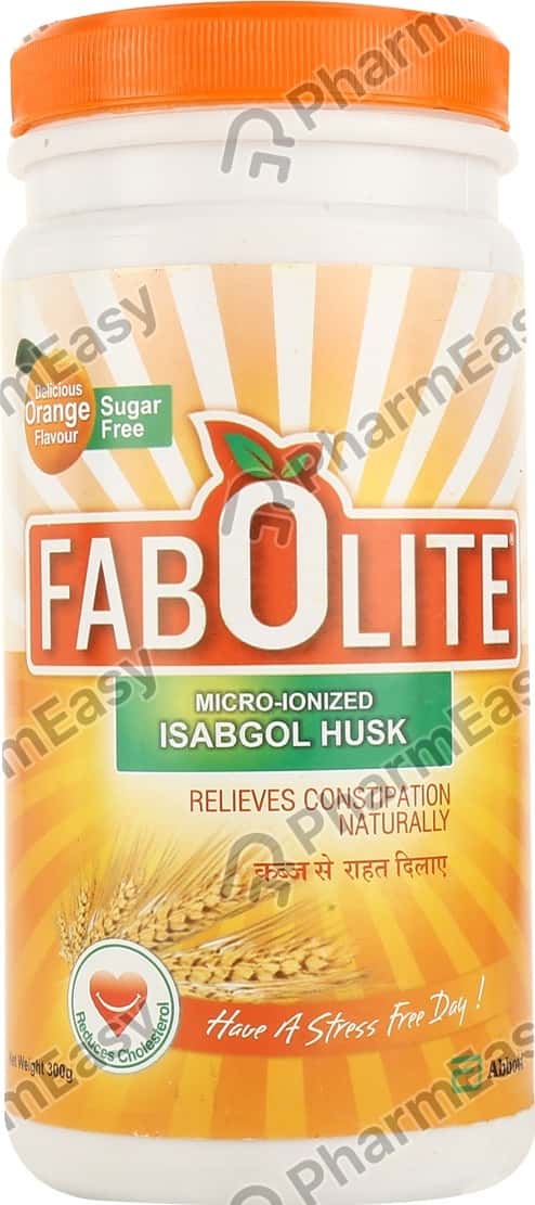Fabolite Orange Flavour Sugar Free Bottle Of 300gm Oral Powder
