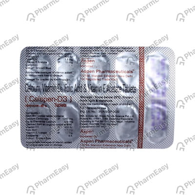 Calspen D3 Strip Of 10 Tablets