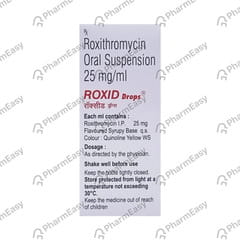 ROXID 25MG MINT FLAVOUR BOTTLE OF 10ML ORAL DROPS
