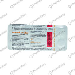 BENIDIN CH 4/6.25MG STRIP OF 10 TABLETS