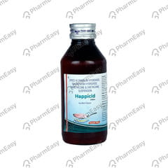 HAPPICID ICE MINT FLAVOUR SUGAR FREE BOTTLE OF 120ML SUSPENSION