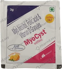 MYOCYST ORANGE FLAVOUR SUGAR FREE SACHET OF 3GM GRANULES
