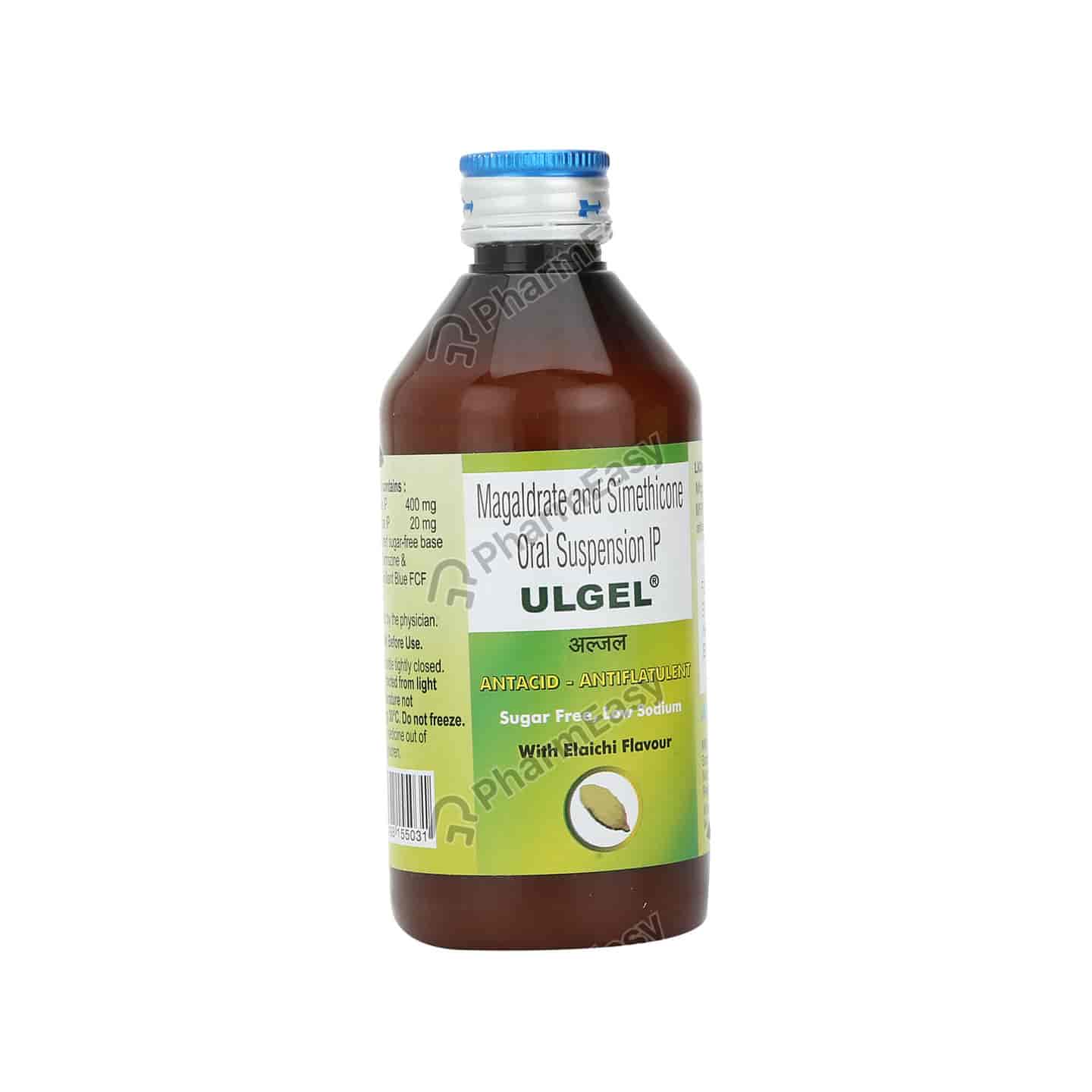 Ulgel Elaichi Flavour Sugar Free Bottle Of 200ml Suspension