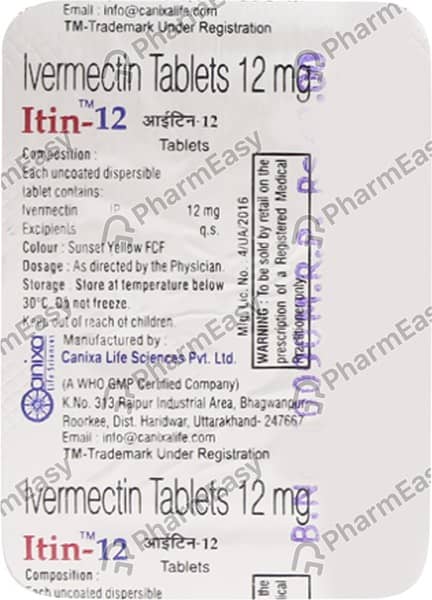 Itin 12mg Strip Of 2 Tablets