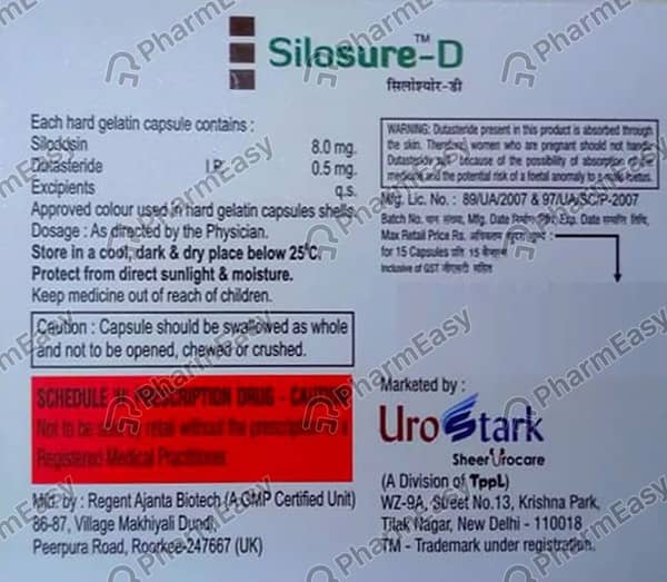 Silosure D Strip Of 10 Capsules