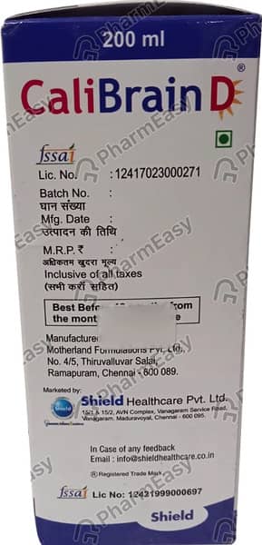 Calibrain D Mango Flavour Suspension 200Ml