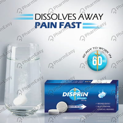 Disprin Regular 325mg Strip Of 10 Effervescent Tablets