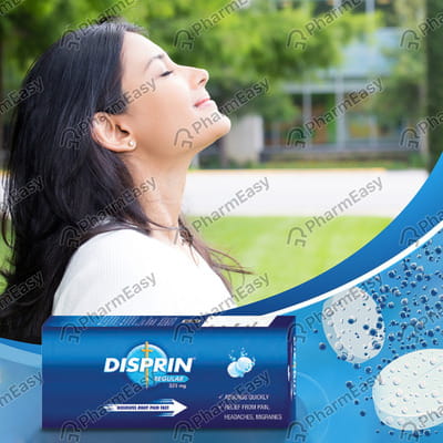 Disprin Regular 325mg Strip Of 10 Effervescent Tablets