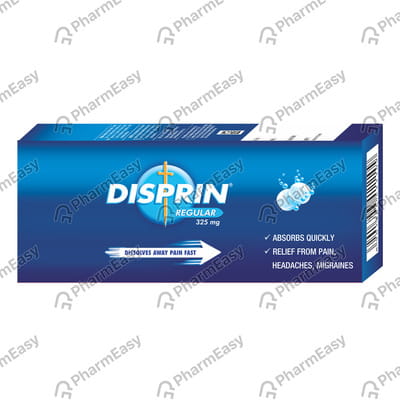 Disprin Regular 325mg Strip Of 10 Effervescent Tablets