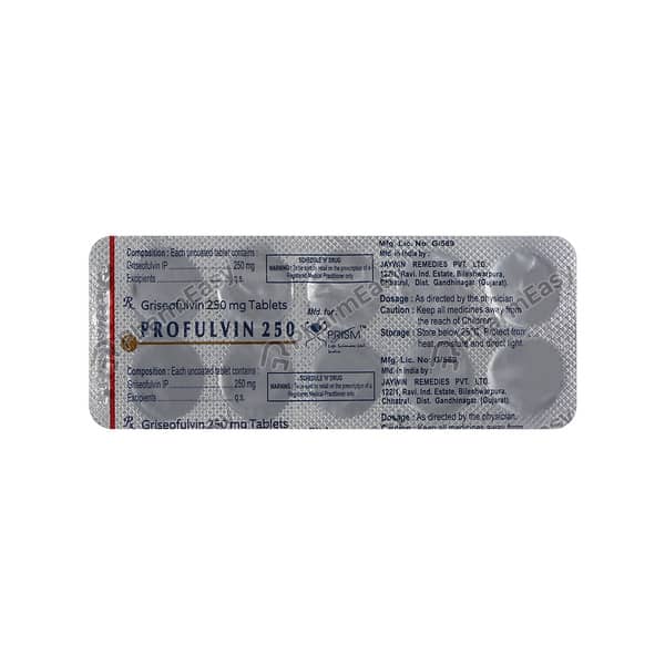 Profulvin 250mg Strip Of 10 Tablets