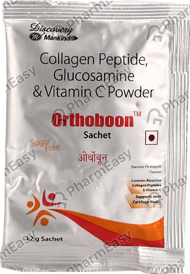Orthoboon Banana Pineapple Flavour Sugar Free Sachet Of 12 Powder