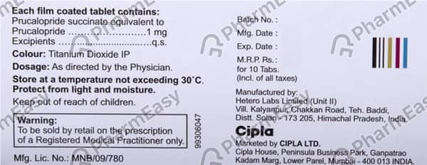 Prucapla 1Mg Strip Of 10 Tablets