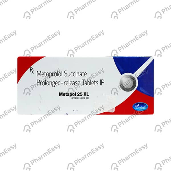 Metapol 25mg Xl Strip Of 10 Tablets