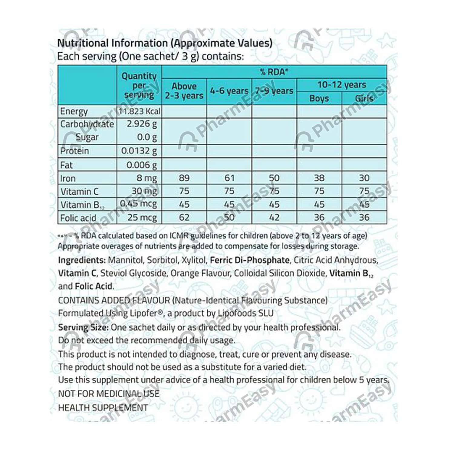Tasiron Sachet Of 10*3gm Powder Uses, Side Effects, Price, Dosage