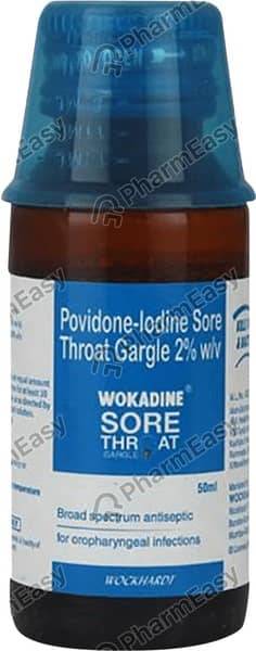 Wokadine 2% Sore Throat Bottle Of 50Ml Gargle