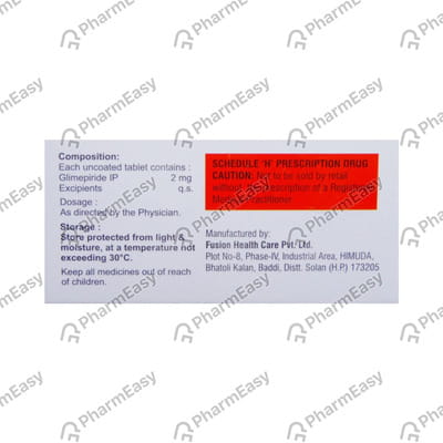 Glynamic 2mg Strip Of 10 Tablets