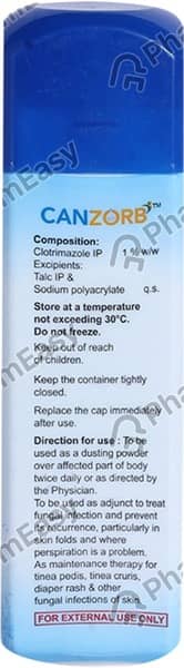 Canzorb Bottle Of 100gm Dusting Powder