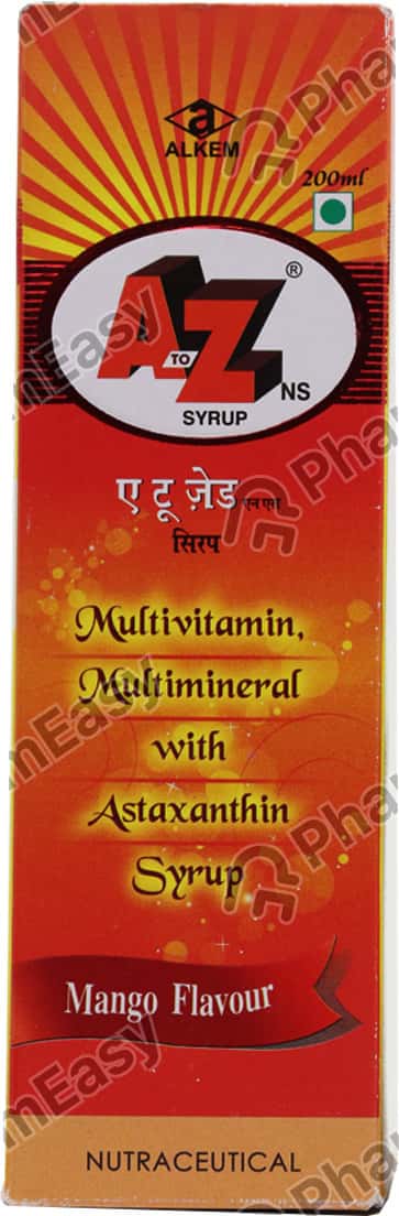 A To Z Ns Mango Flavour Bottle Of 200ml Syrup