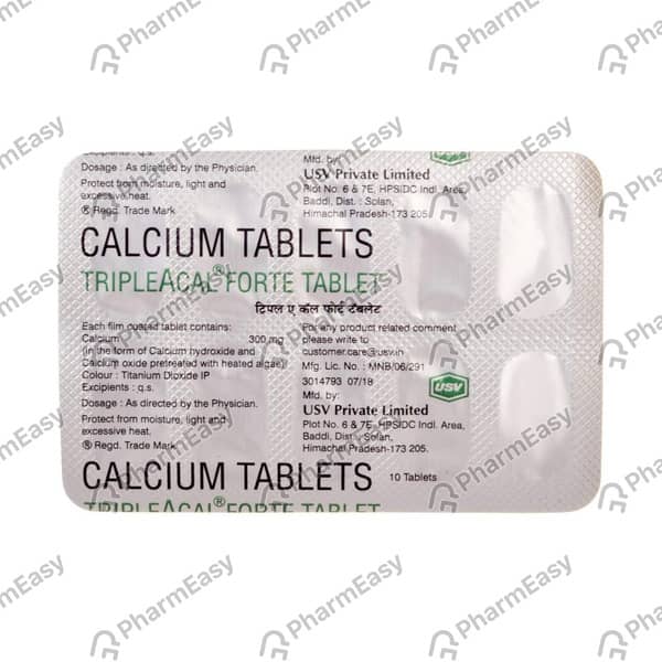 Tripleacal Forte Strip Of 10 Capsules