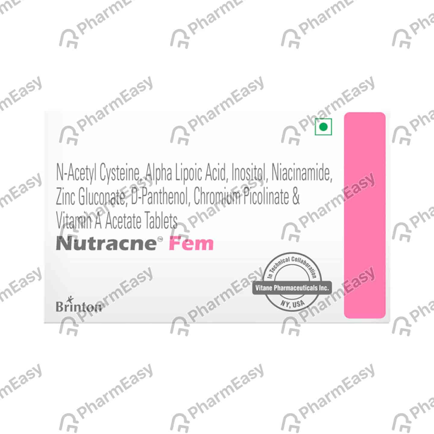 Nutracne Fem Strip Of 10 Tablets