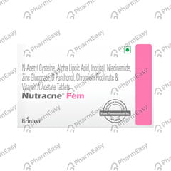 NUTRACNE FEM STRIP OF 10 TABLETS