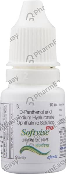 New Softvisc Lubricant Bottle Of 10ml Eye Drops