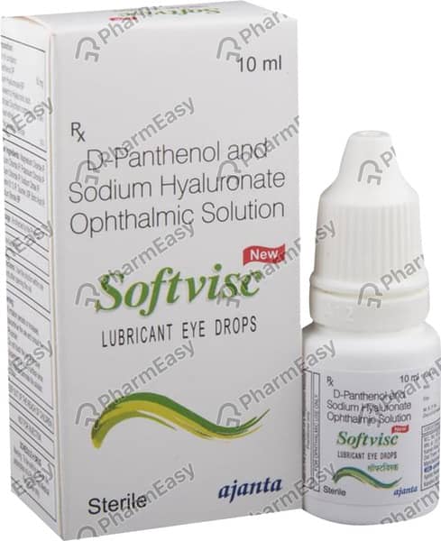 New Softvisc Lubricant Bottle Of 10ml Eye Drops