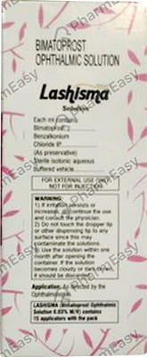 Lashisma Bottle Of 3ml Ophthalmic Solution (Pack Of 2)