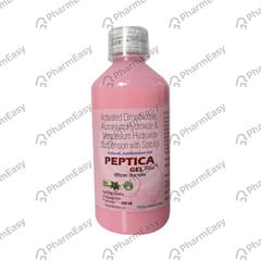 PEPTICA GEL PLUS MINT FLAVOUR SUGAR FREE BOTTLE OF 200ML ORAL GEL