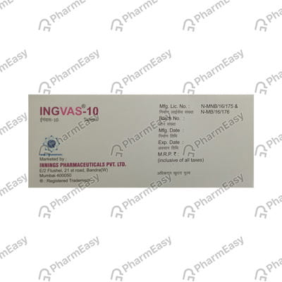 Ingvas 10mg Strip Of 10 Tablets
