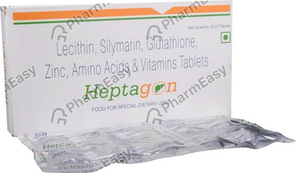 Heptagon Strip Of 10 Tablets