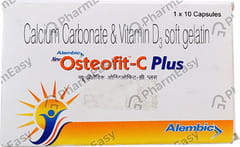 New Osteofit C Plus Strip Of 10 Softgel Capsules