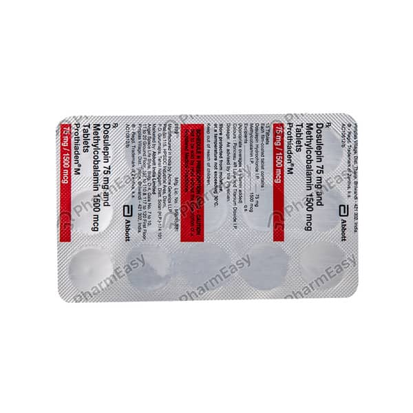 Prothiaden M 75Mg/1500Mcg Strip Of 15 Tablets